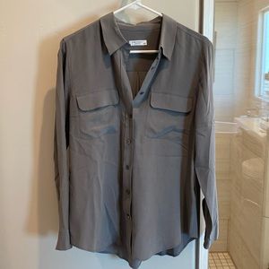 EQUIPMENT SIGNATURE SILK SHIRT SIZE M 100% SILK